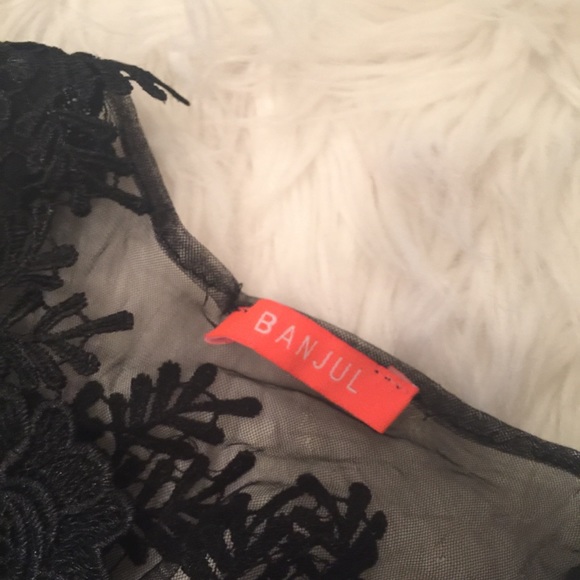 Banjul Embroidered Lace Body Suit Black - Picture 5 of 5